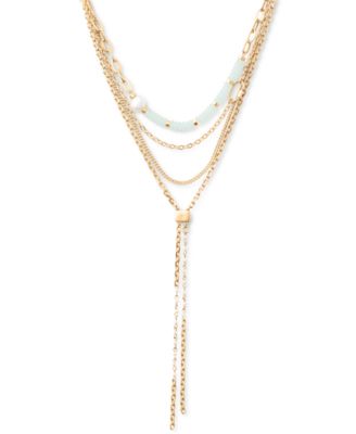 Lucky Brand Gold-Tone Bead \u0026 Imitation 