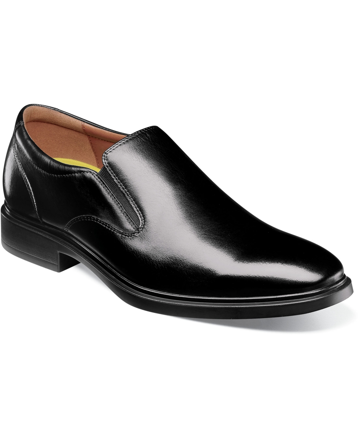 Men's Forecast Water Resistant Plain Toe Slip On Shoes - Black