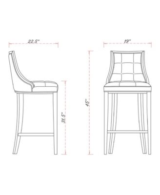 Fifth Avenue Leatherette Upholstered Barstool