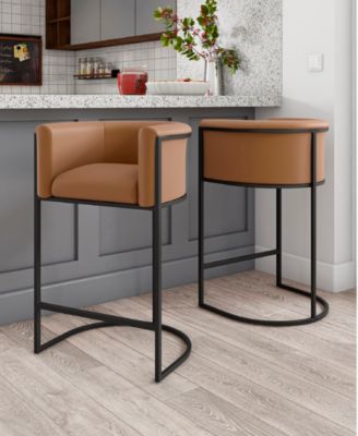 Cosmopolitan Leatherette Upholstered Counter Stool