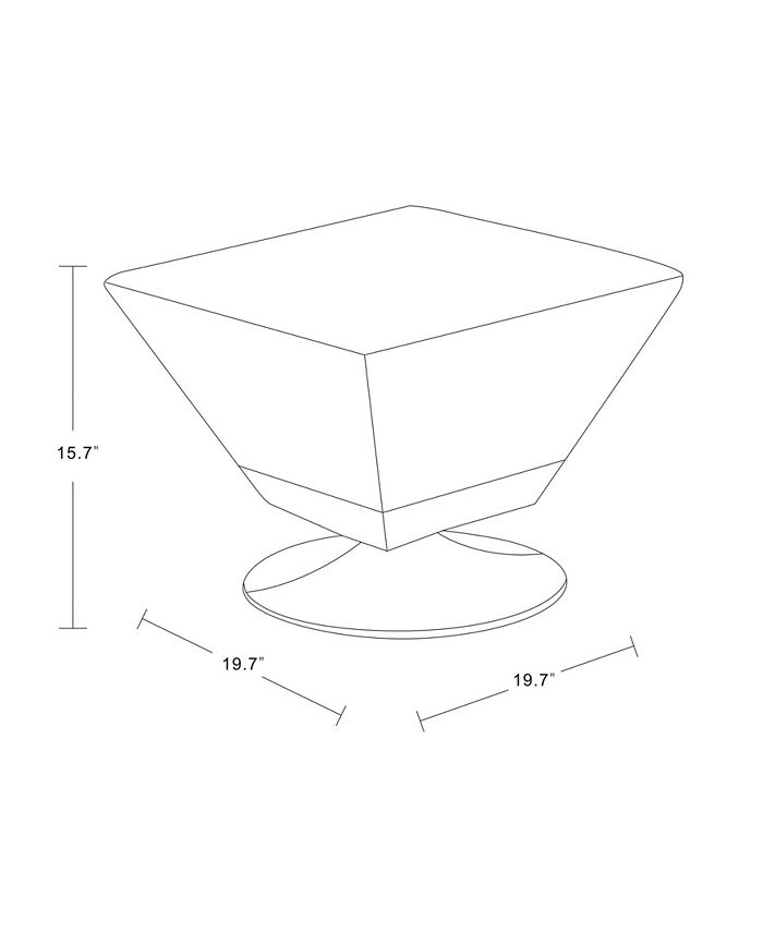 Manhattan Comfort Diamond Swivel Ottoman Macy's