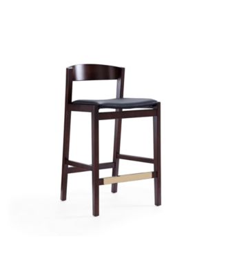 Klismos 3-Piece Leatherette Upholstered Counter Stool Set