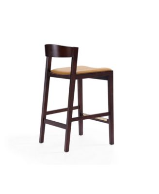 Klismos 3-Piece Leatherette Upholstered Counter Stool Set