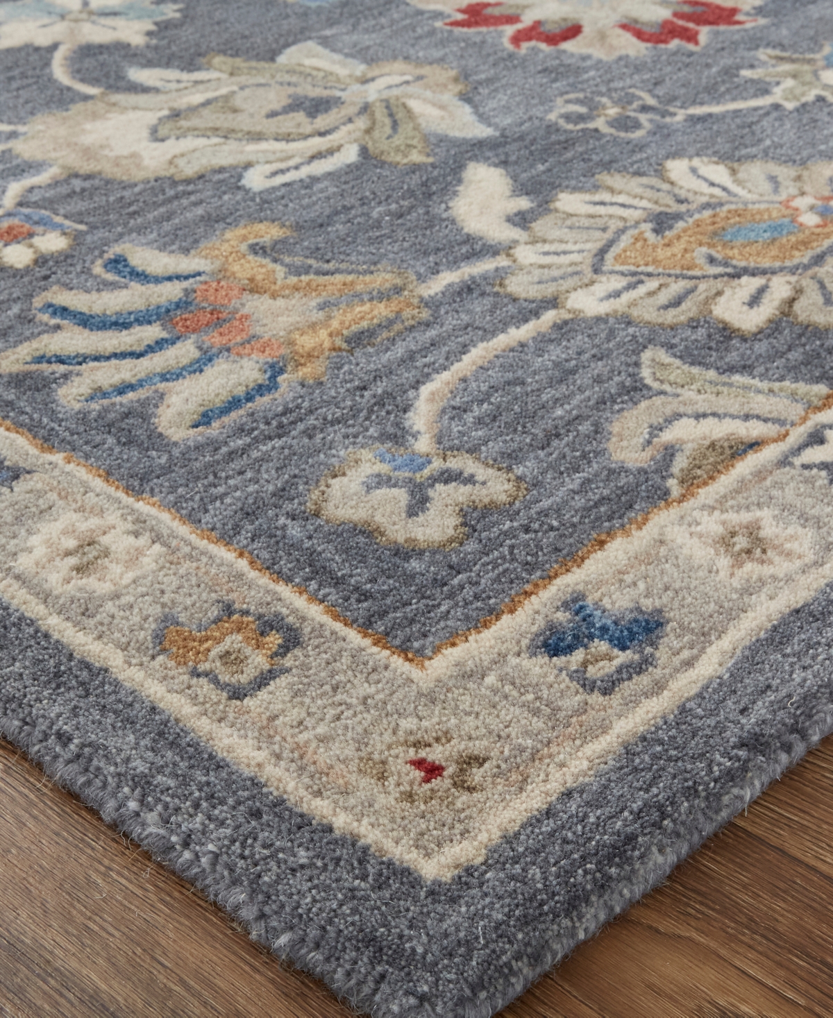 Feizy Rylan R8639 5' X 8' Area Rug In Blue,red