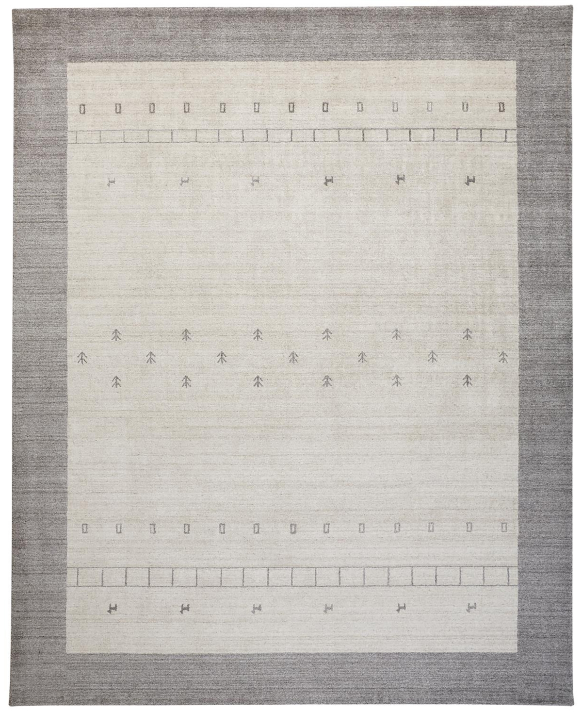 Feizy Ohura OHU6577 3'6in x 5'6in Area Rug - Beige, Gray