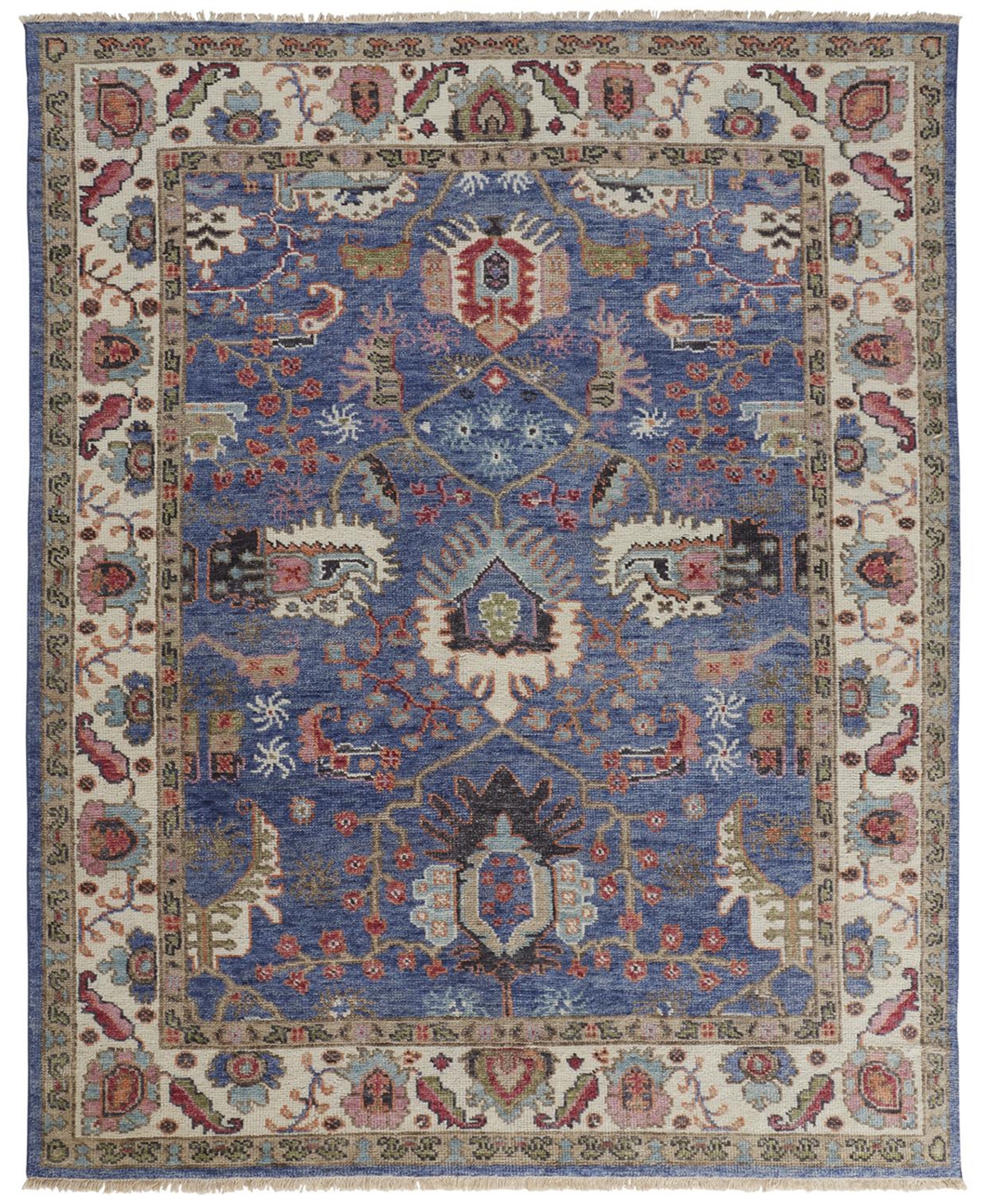 Feizy Halina HAL6708 7'9in x 9'9in Area Rug - Blue, Red