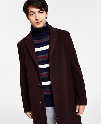 Tommy Hilfiger Men's Wool-Blend Fit Overcoat - Macy's