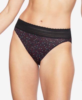 Women's No Pinching No Problems Dig-Free Comfort Waist with Lace Microfiber Hi-Cut 5109