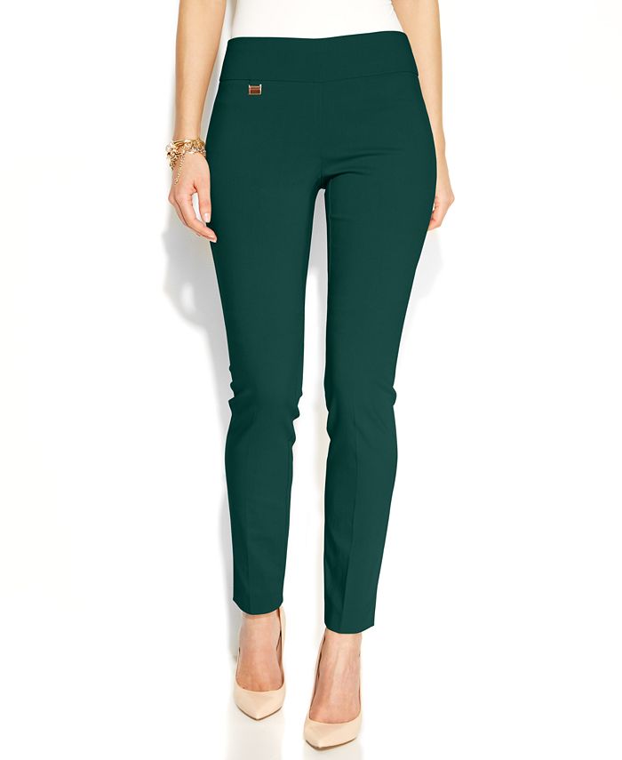 Alfani Tummy-Control Pull-On Skinny Pants, Regular, Short and Long Lengths,  Created for Macy's - Macy's