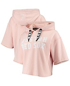 Women's Pink Boston Red Sox The Emma Pullover Hoodie
