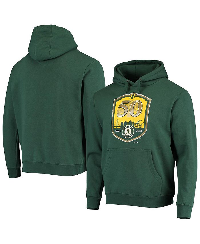 Fanatics Oakland A's Fleece Pullover Mens Hoodie (Green)