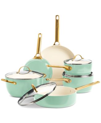 GreenPan Padova Healthy Ceramic Nonstick Cookware Set, 10 Piece - Macy's