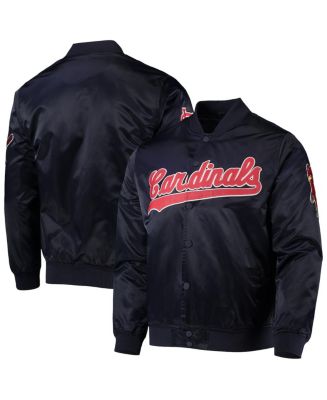 Men's Mitchell & Ness Red St. Louis Cardinals Satin Full-Snap Jacket