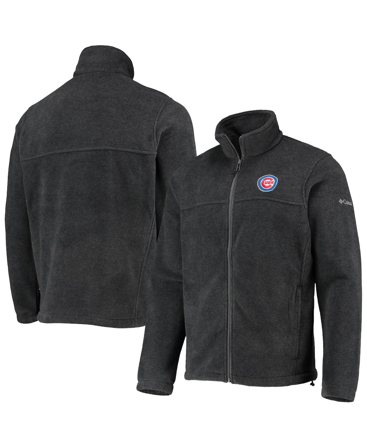 Shop Columbia Men's  Charcoal Chicago Cubs Full-zip Flanker Jacket