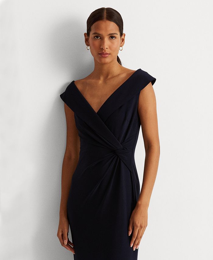 Lauren Ralph Lauren Jersey Off-the-Shoulder Gown & Reviews - Dresses ...