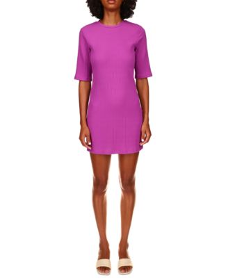 Sanctuary - Women's Dusk Cotton Ribbed Open-Back Dress