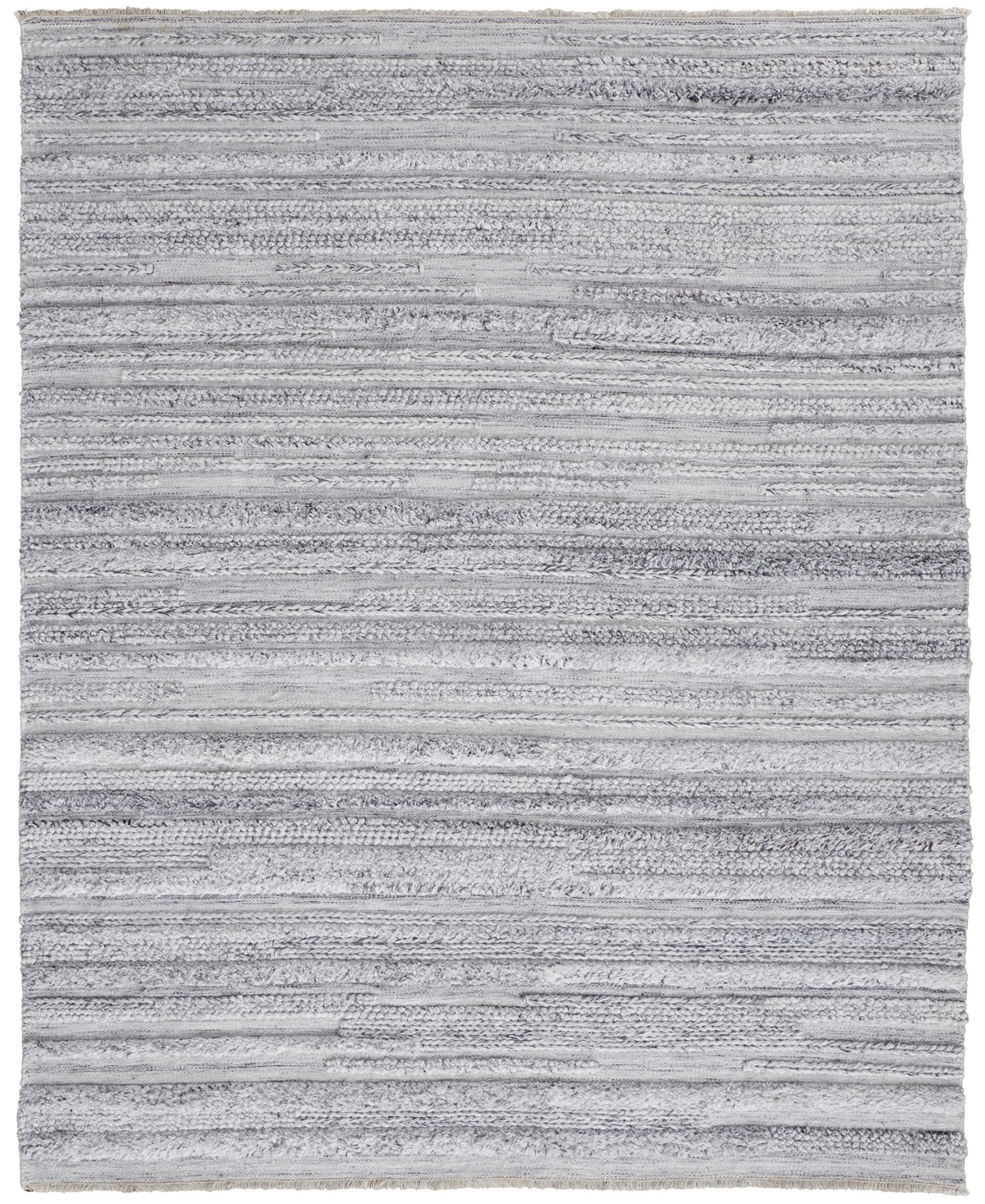 Feizy Karton KAR8637 5' x 8' Area Rug - Silver-Tone