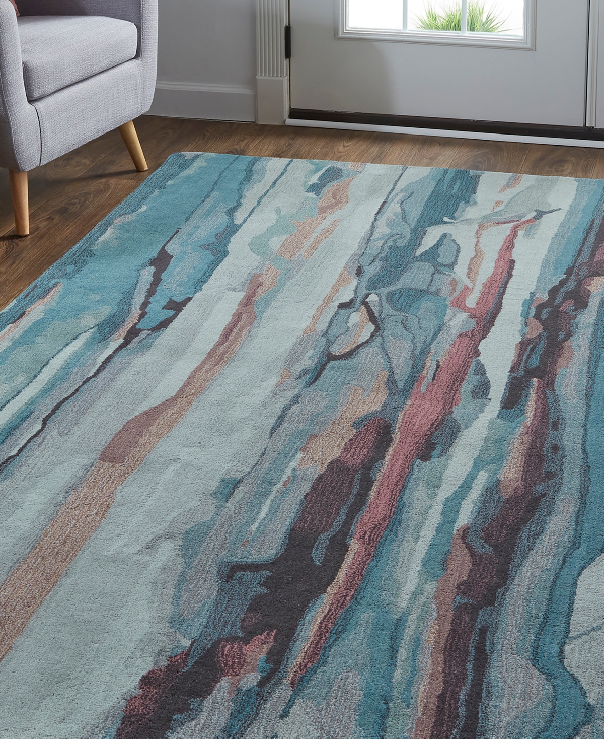 Feizy Amira R8634 Area Rug - Red