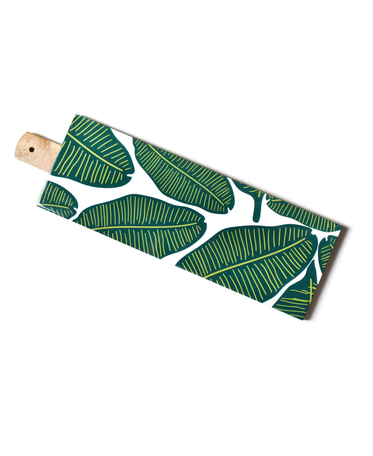 Coton Colors Palm Mango Wood Large Rectangle Board In Green