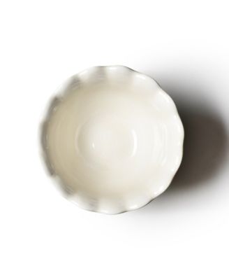 Signature White Ruffle Trifle Bowl