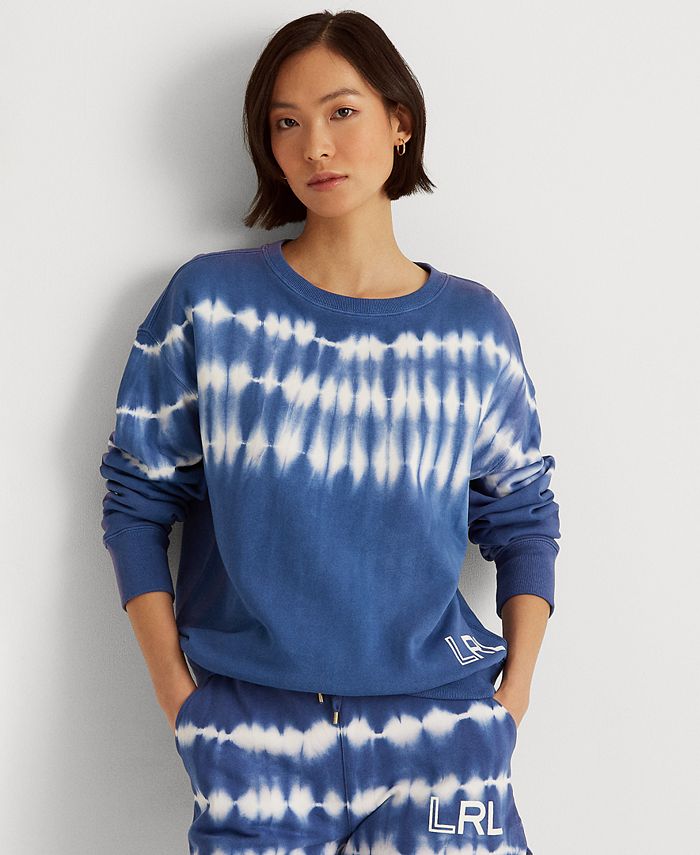 Tie dye top french terry sweatshirt