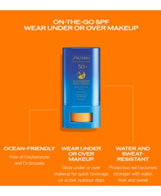 Shiseido Clear Sunscreen Stick SPF 50+, 20 g - Macy's