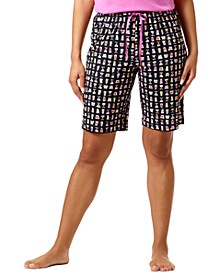 Women's Cocktail Columns Bermuda Pajama Shorts