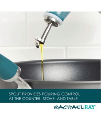 Ceramic EVOO Oil and Vinegar Dispensing Bottle, 24-Ounce