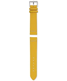 Captain Cook Yellow Leather Watch Strap 37mm