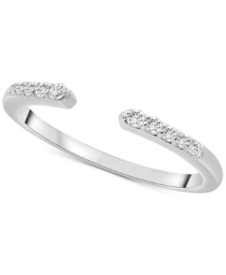 Diamond Cuff Ring (1/10 ct. t.w.) in 14k Yellow, White or Rose Gold