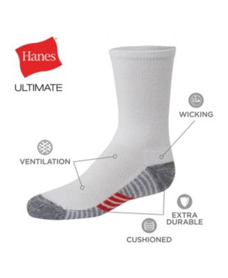 Big Boys Ultimate Crew Socks, Pack of 10