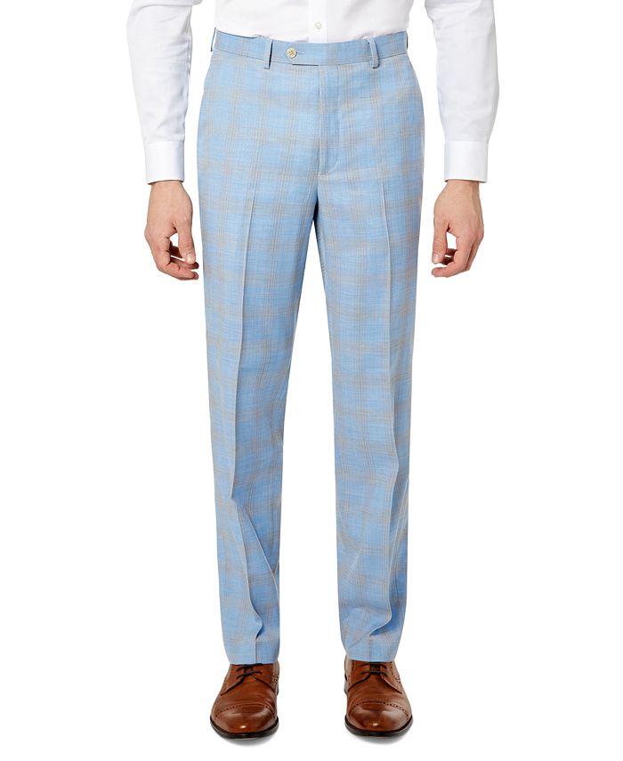 Sean John Men's Classic Fit Brown Suit Pants