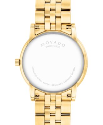 Unisex Swiss Museum Classic Diamond (1/20 ct. t.w.) Gold PVD Stainless Steel Bracelet Watch 40mm