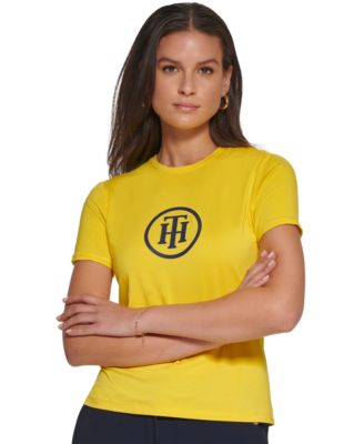 Tommy Hilfiger Yellow Womens Tops - Macy's