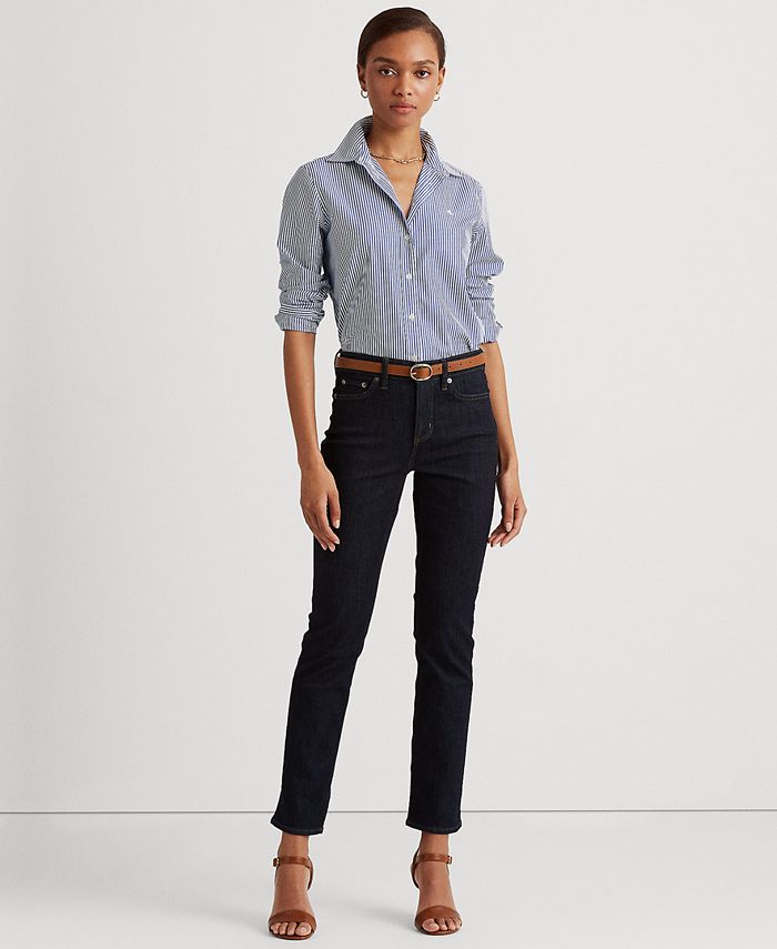 Lauren Ralph Lauren Non-Iron Straight-Fit Shirt, Regular & Petite ...