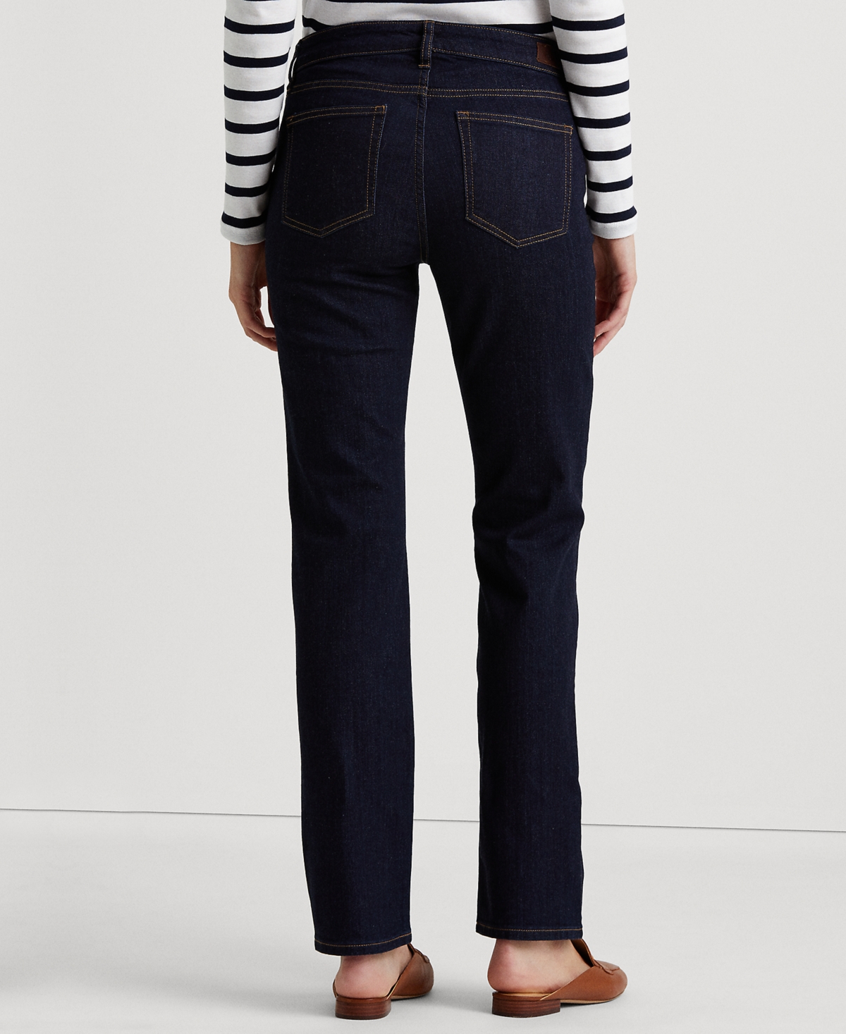 Lauren Ralph Lauren Petite Mid-Rise Straight Jean, Petite & Petite Short Lengths