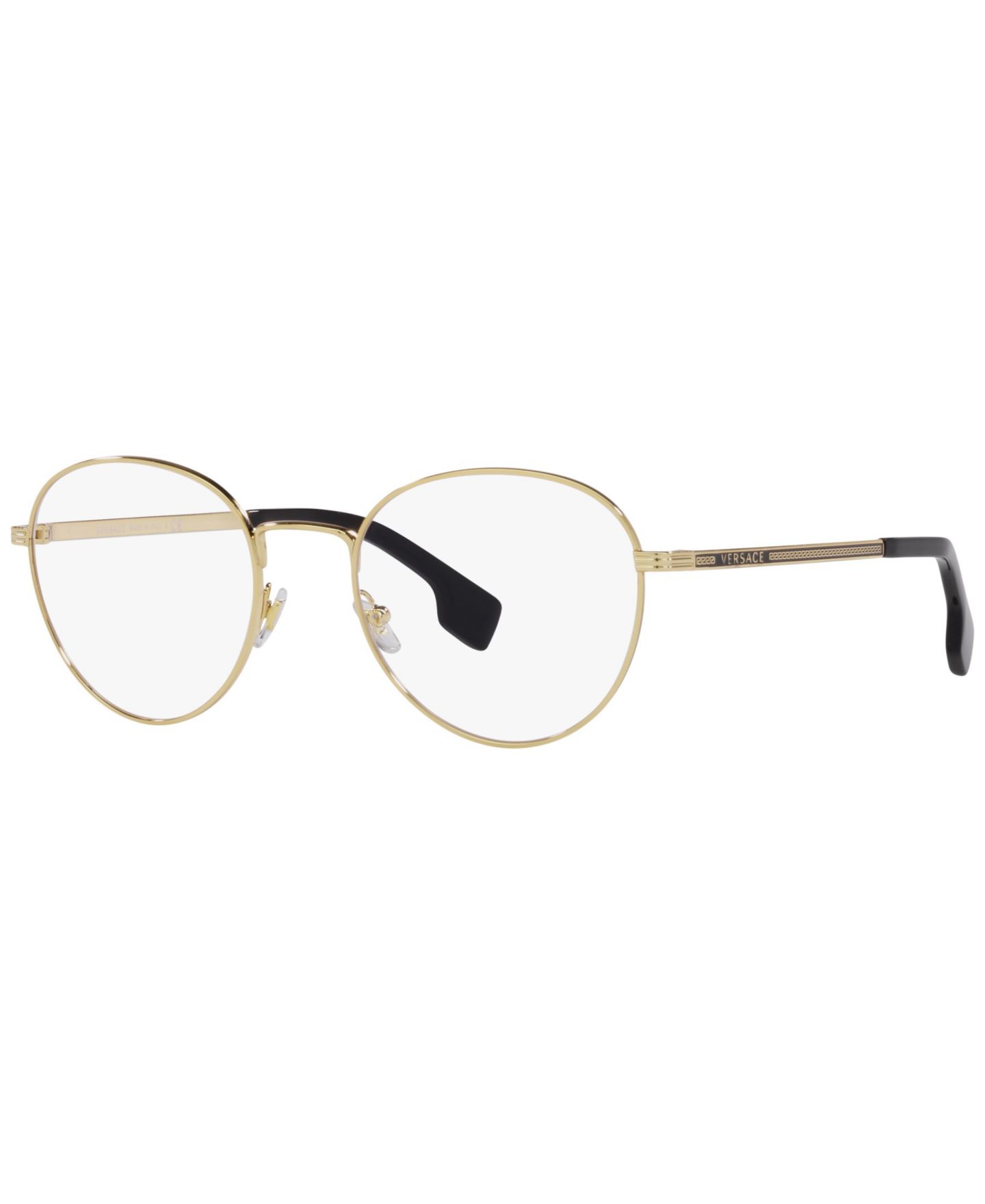 Мужские очки Versace Man Panthos Metal VE1279 Eyeglasses, цвет: Золотой — фото 1