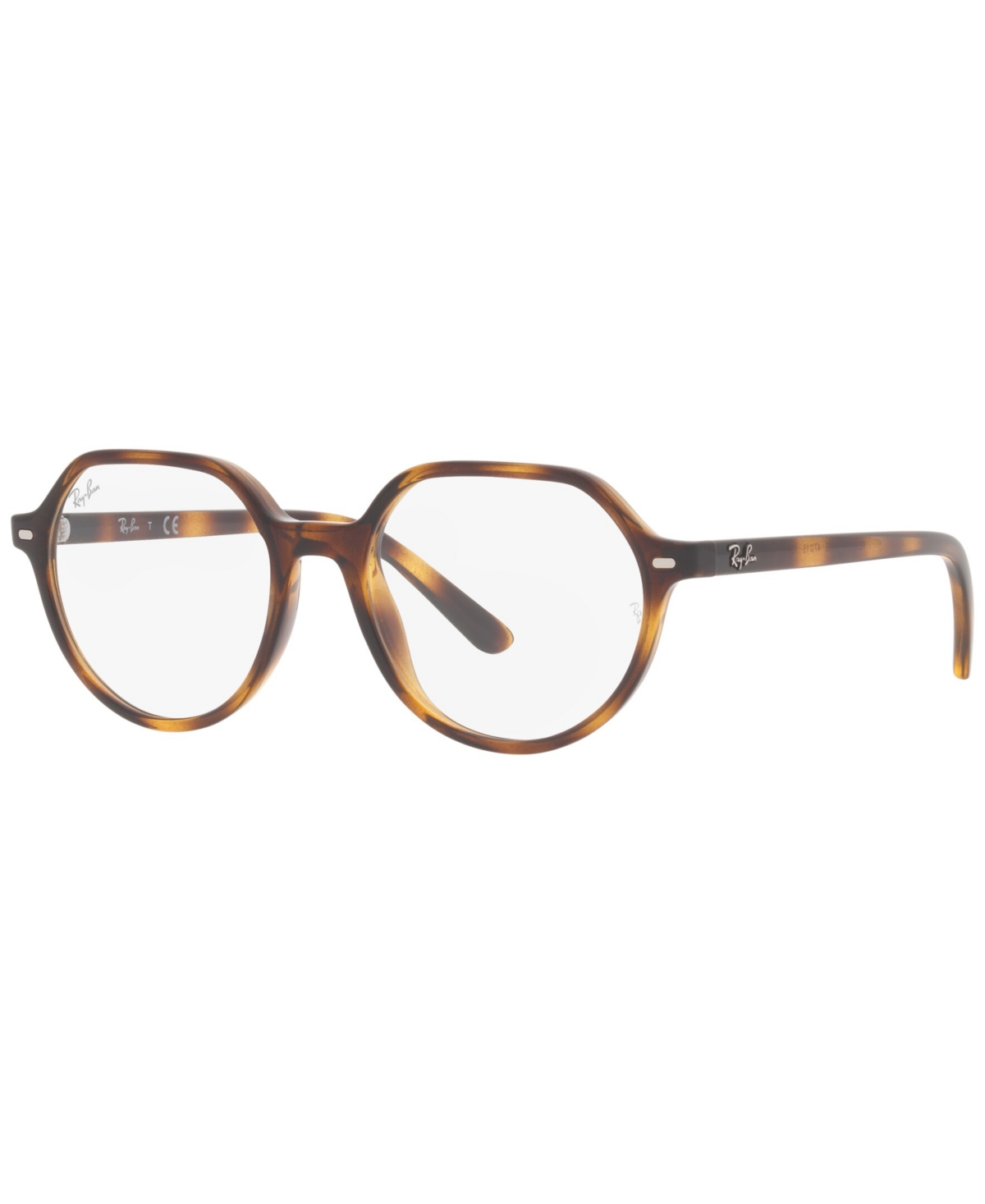 RB9095V Thalia Optics Unisex Square Eyeglasses - Transparent Pink