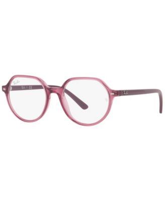 Ray-Ban Jr RB9095V Thalia Optics Unisex Square Eyeglasses - Transparent Pink
