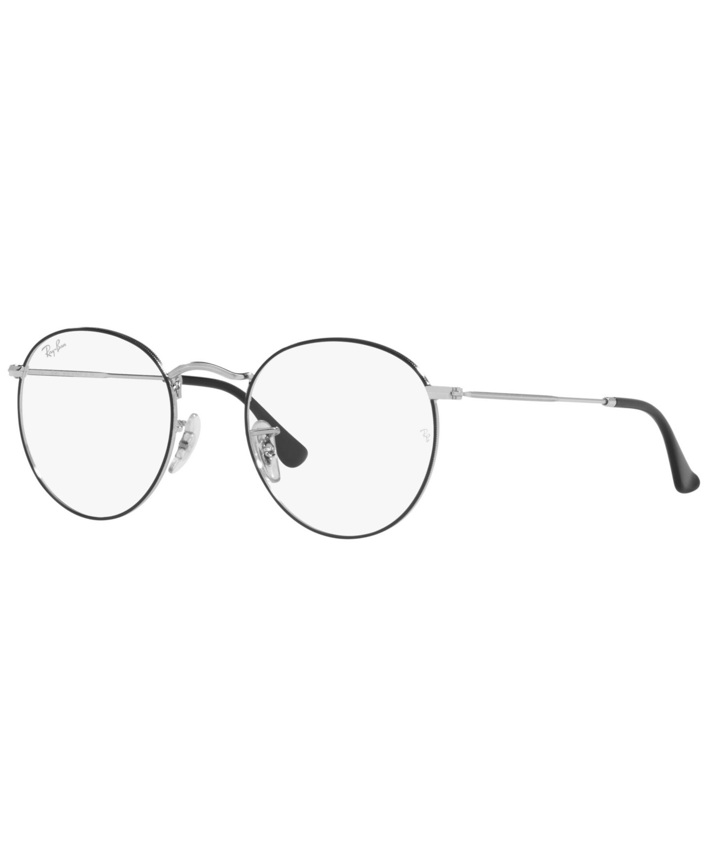 Очки Ray-Ban Unisex Round Metal RB3447V Round Metal Eyeglasses, цвет: Чёрный серебряный — фото 1
