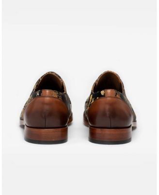 Men's Jack Handcrafted Leather, Velvet and Wool Dress Shoes