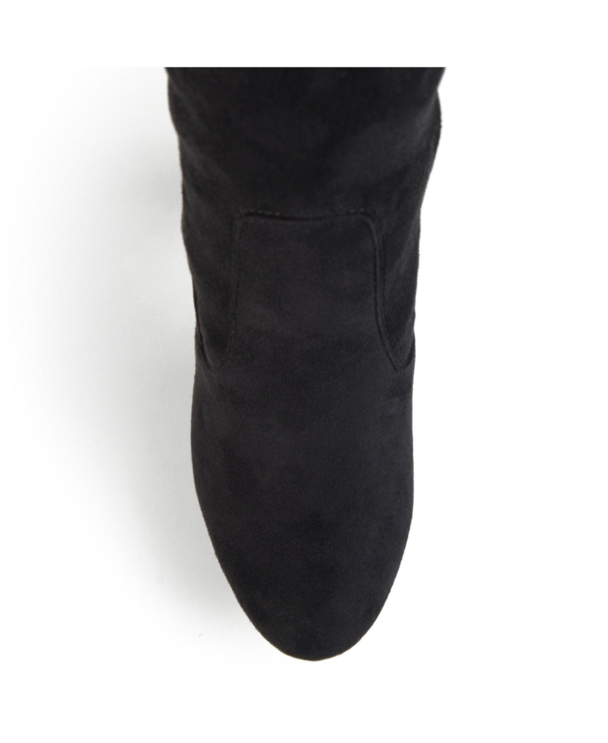Journee Collection Women's Maya Over The Knee Block Heel Dress Boots