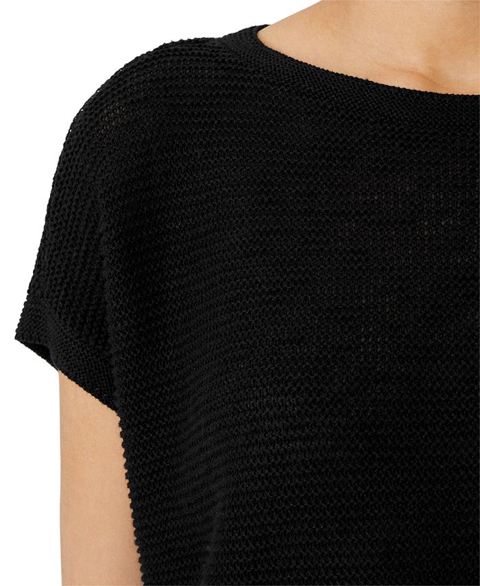Eileen Fisher Women's BoatNeck CapSleeve Top Macy's