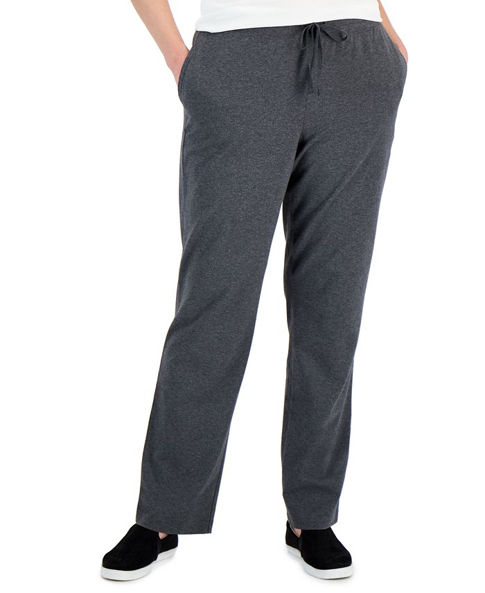 Karen Scott Petite Drawstring Active Pants, Created for Macy's