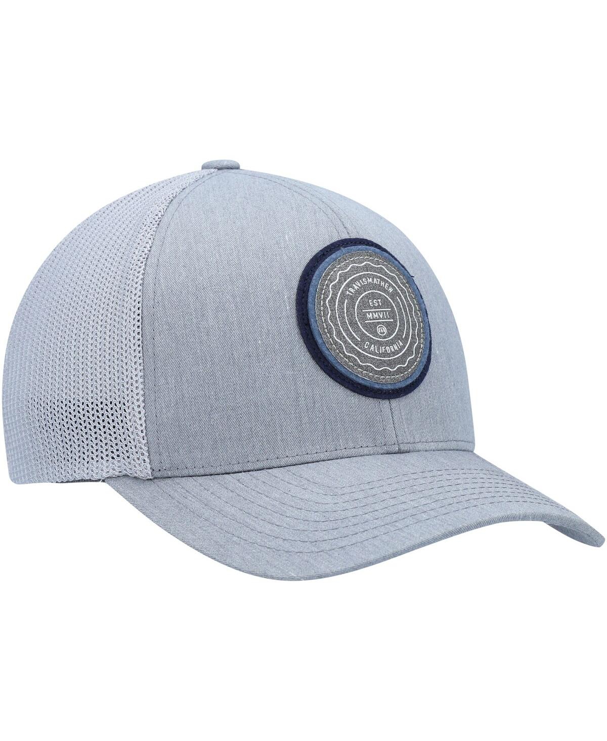 Shop Travis Mathew Men's  Heathered Gray The Patch Trucker Snapback Hat