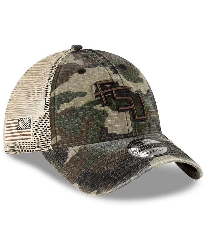 New Era Men's Camo Florida State Seminoles Honor Trucker 9TWENTY ...