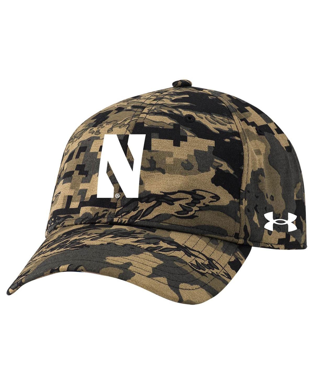 Shop Under Armour Men's  Camo Northwestern Wildcats Freedom Adjustable Hat