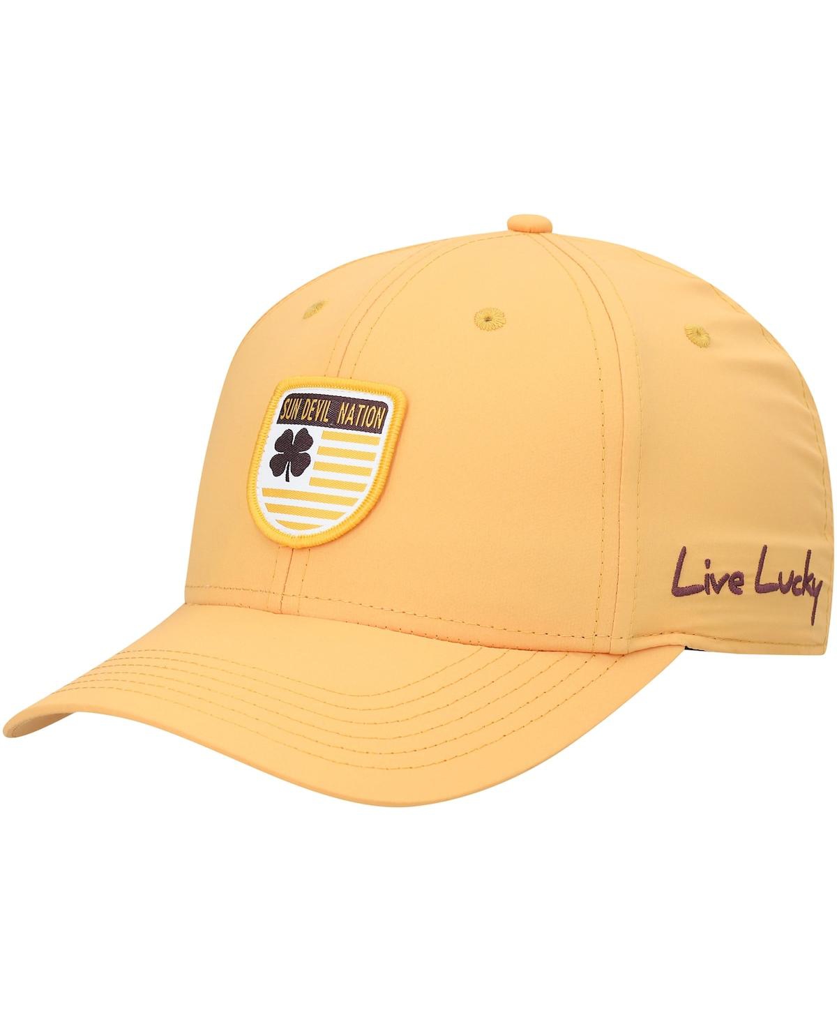 Shop Black Clover Men's Gold Arizona State Sun Devils Nation Shield Snapback Hat