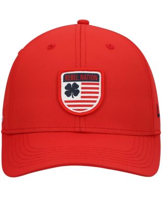 Men's Red Ole Miss Rebels Nation Shield Snapback Hat
