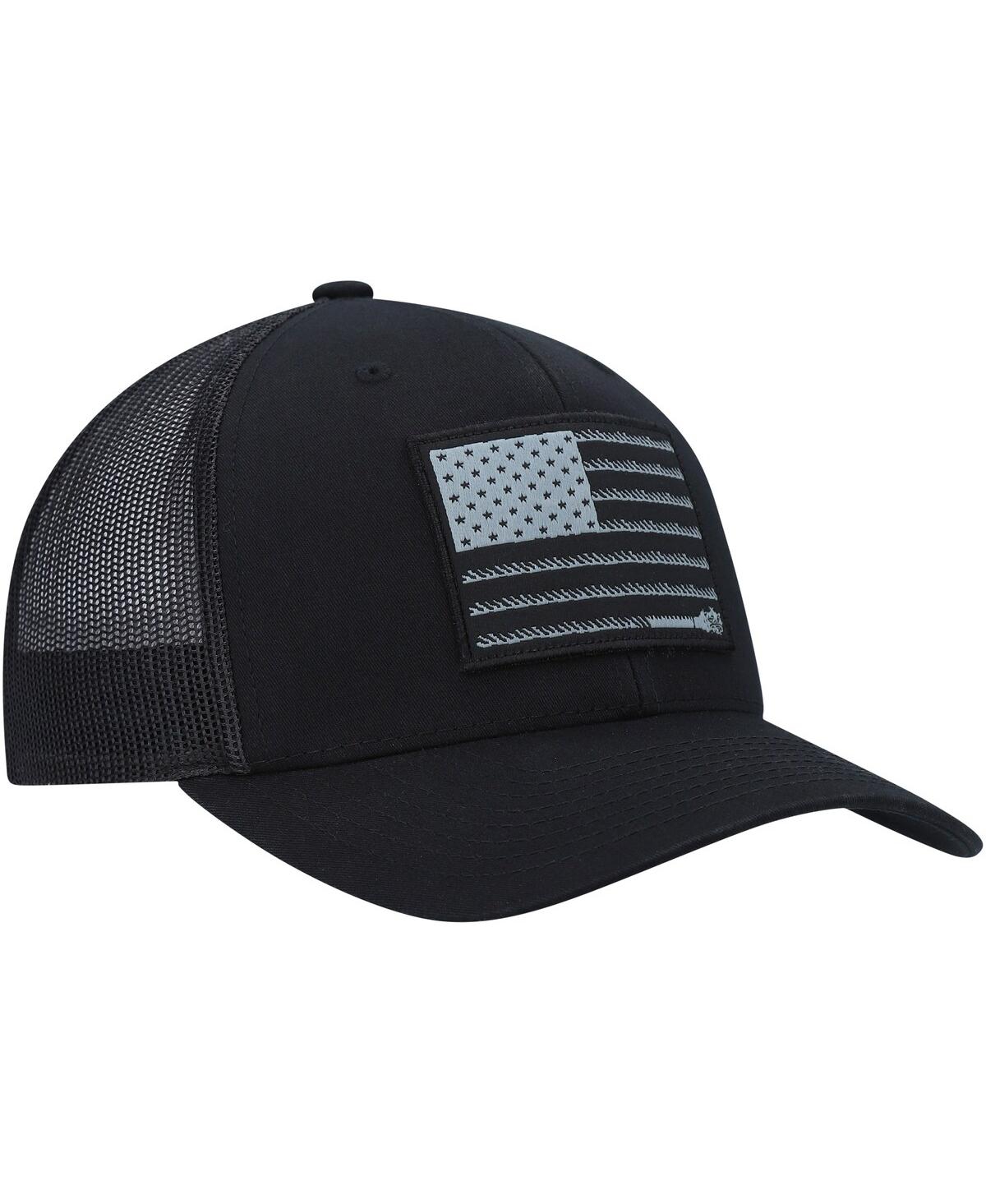 Shop Hooey Men's  Liberty Roper Trucker Adjustable Snapback Hat In Black